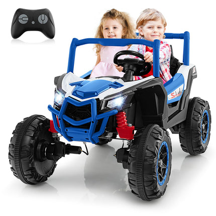 Costzon 24V Kids UTV, 4WD/2WD Battery Powered Electric Car w/ 4 x 100W Powerful Engine, Remote Control