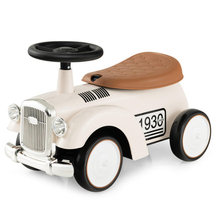 Costzon Ride On Push Car for Toddlers, Classic Kids Ride On Car Foot-to-Floor Sliding Car with Steering Wheel