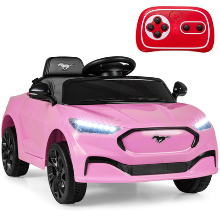 Costzon 12V Licensed Ford Mach E Kids Electric Vehicle Wireless Connection & Spring Suspension