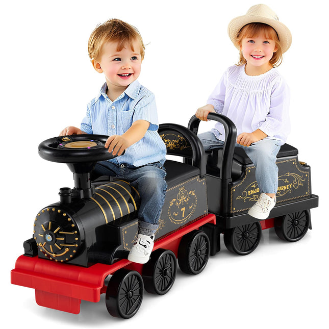 Costzon 2-Seater Ride on Train with Carriage