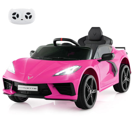 Costzon Ride On Car, Licensed Chevrolet Corvette C8 Kids' Electric Vehicles w/Remote Control,  Kids Car for Boys Girls Aged 3+