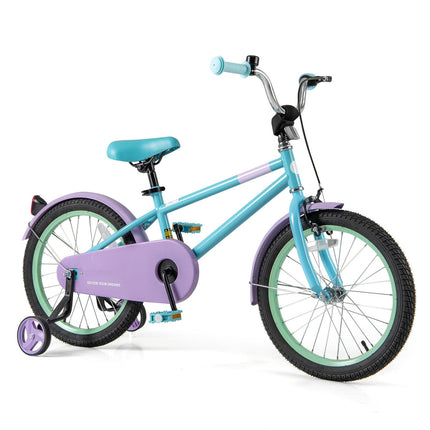 BABY JOY Kids Bike, 12 Inch Sport Style Children's Bicycle with Vivid Color, Training Wheels