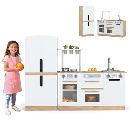 Costzon Kids Kitchen Playset Pretend Play Kitchen for Kids Ages 3+