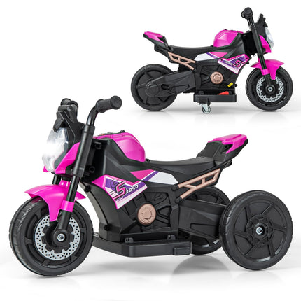 Costzon 6V Kids Motorcycle 3-in-1 Battery Powered Ride-on