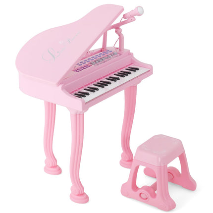Costzon Kids Piano, 37 Key Mini Grand Piano Toy Keyboard, Portable Electronic Piano Educational Musical Instrument Toy