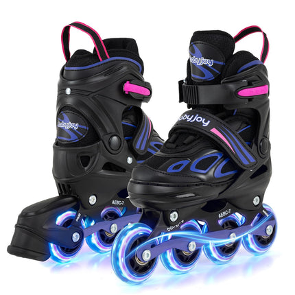 Costzon Inline Skates 4 Sizes Adjustable Kids Roller Blades