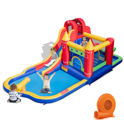 BOUNTECH Inflatable Water Slide, 9 in 1 Bounce House Water Slide Combo, Blow up Bouncy Castle Water Slides
