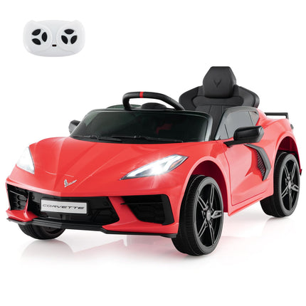 Costzon Ride On Car, Licensed Chevrolet Corvette C8 Kids' Electric Vehicles w/Remote Control,  Kids Car for Boys Girls Aged 3+