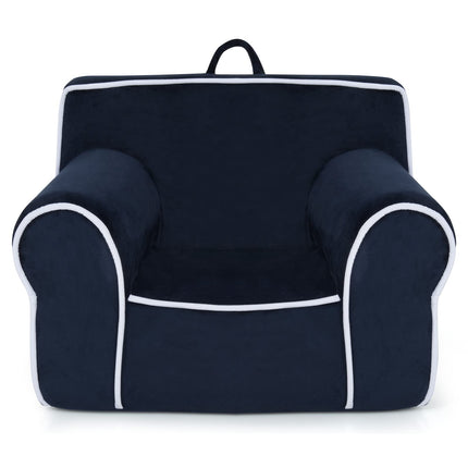 Costzon Kids Couch, Toddler Soft Sofa Chair w/Removable & Washable Velvet Surface, Toddler Couch