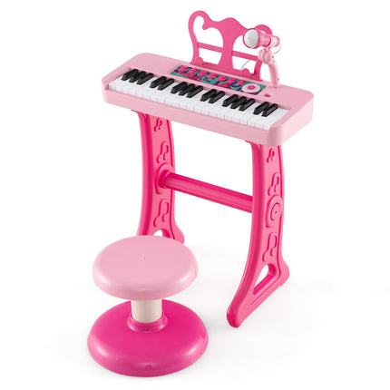 Costzon Kids Piano, 37 Key Piano Toy Keyboard w/ Microphone