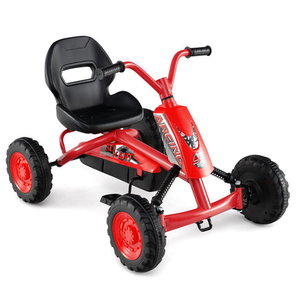 Costzon 4 Wheel Toddler Ride On Pedal Car Adjustable Seat Outdoor Off-Road Racer