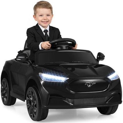 Costzon 12V Licensed Ford Mach E Kids Electric Vehicle Wireless Connection & Spring Suspension