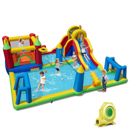 BOUNTECH 9-in-1 Inflatable Water Slide