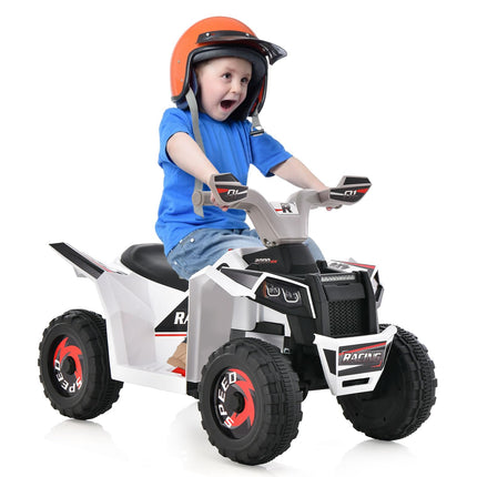 Costzon Kids ATV, 6V Battery Powered Electric Vehicle with Forward/Reverse Switch