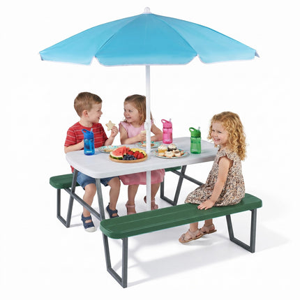 Costzon Kids Picnic Table HDPE Tabletop Metal Frame