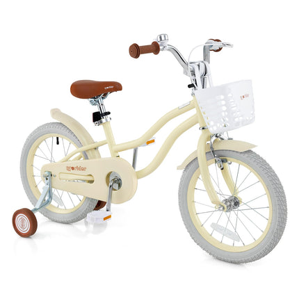 BABY JOY Kids Bike, 12 14 16 18 Inch Children's Bicycle w/Training Wheels, Double Brakes, Kids Bike for 4-8 Years Boys Girls