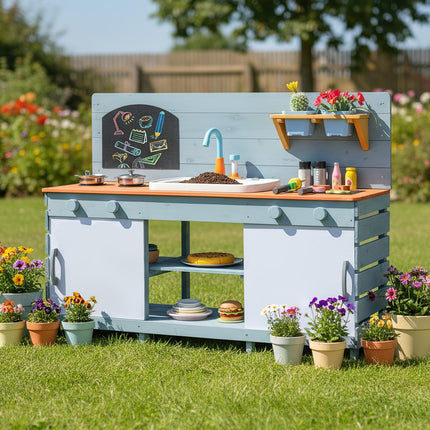 Kids Play Kitchen Set with Stoves for Boys Girls Aged 3-8