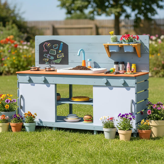 Kids Play Kitchen Set with Stoves for Boys Girls Aged 3-8