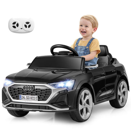 Costzon 12V Kids Ride on Car Licensed Audi SQ8, Remote Control Ride on Toy, Battery Powered Electric Vehicle with Spring Suspension