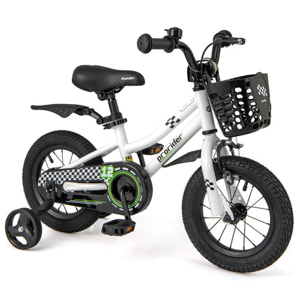 BABY JOY Kids Bike, 12 14 16 18 Inch Children Bikes for Boys Girls Age 3-8 Years w/Training Wheels