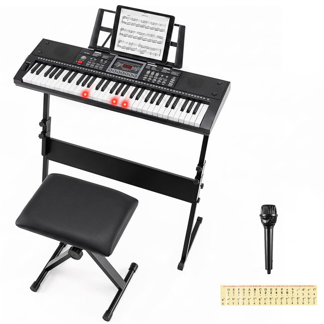 Costzon 61 Key Keyboard Piano | Portable Digital Piano Musical Instrument for Beginners
