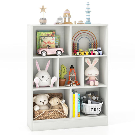 Costzon Montessori Shelf, 7-Section Toy Storage Organizer for Books Toys