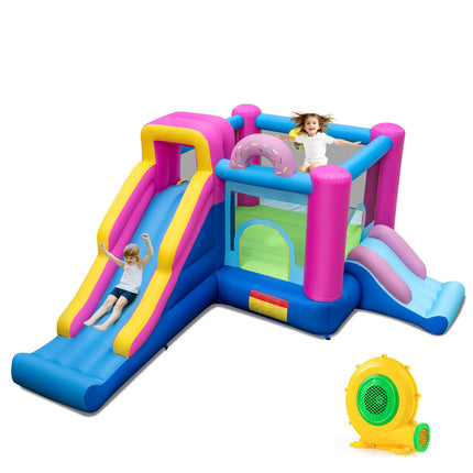 BOUNTECH Princess Bouncy House Jump Castle for Kids Indoor Outdoor w/2 Slides & Jumping Area