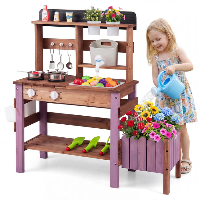 Costzon Mud Kitchen for Kids Outdoor
