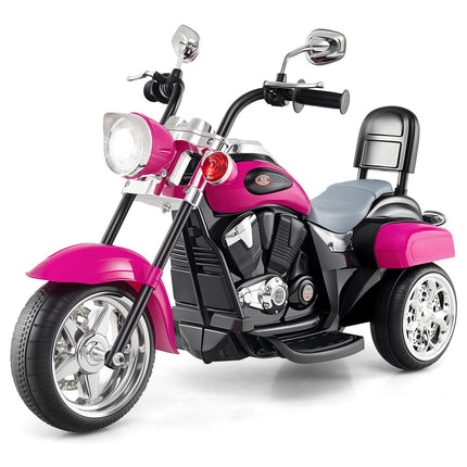 Costzon Kids Ride on Chopper Motorcycle, 6 V Battery Powered Motorcycle Trike w/Horn