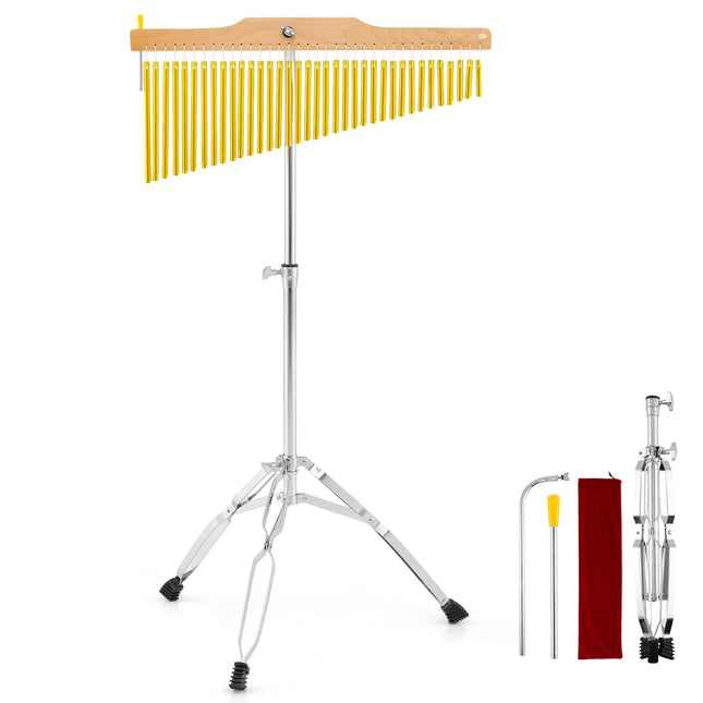 Costzon 36-Bar Chime 36 Note Single Row Wind Chimes Set