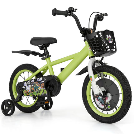Costzon Rabbit Pilot Sporty Kids Bike, 14 Inch Child Bike for 3-8 Years Old with Adjustable Height