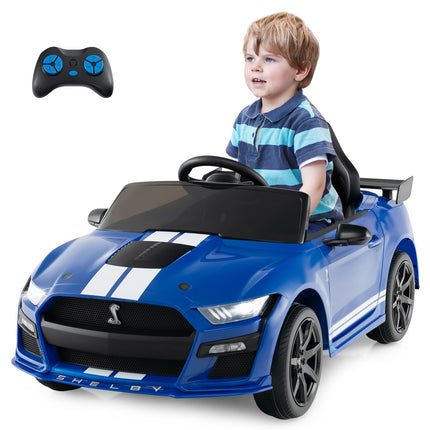 Costzon 12V Kids Ride on Car, Licensed Ford Mustang Shelby GT500 Electric Vehicle w/Remote Control