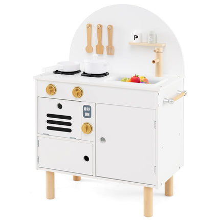 Costzon  Little Chef Pretend Play Kitchen w/Stoves for Kids 3+ Years Old