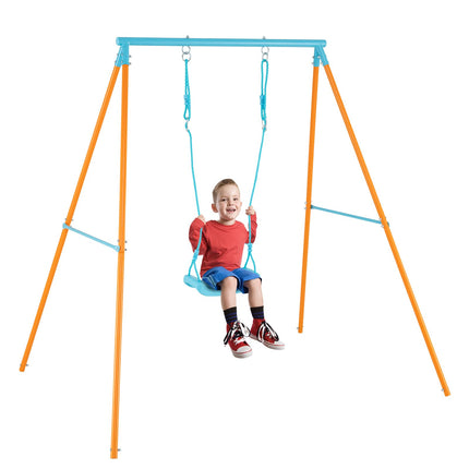 Costzon Swing Sets for Backyard, All Weather A-Frame Swing Stand Frame with Adjustable Swing Seat