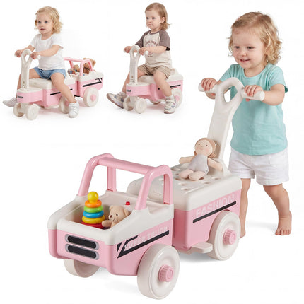 Costzon 4-in-1 Ride On Push Car for Toddlers