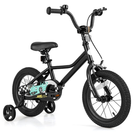 Costzon 12 14 16 18 Inches Car Pattern Sporty Bicycle with Removable Training Wheels