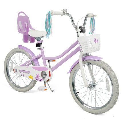 BABY JOY Kids Bike, 12 14 16 18 20Inch Children Bicycle, 95% Pre-Assembled Girls Bike