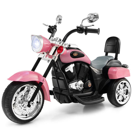 Costzon Kids Ride on Chopper Motorcycle, 6 V Battery Powered Motorcycle Trike w/Horn