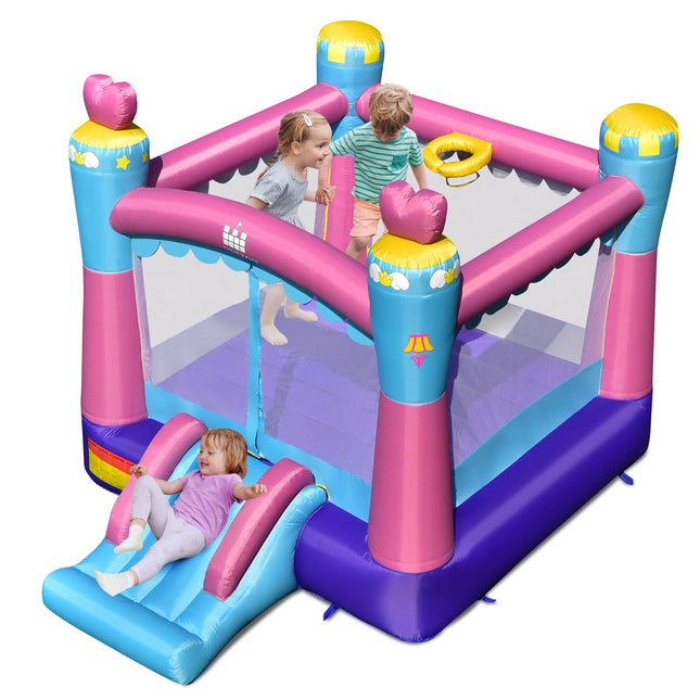 Costzon Inflatable Bounce House, 3-in-1 Bouncy House for Kids Princess Theme