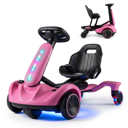 Costzon 6V Ride on Drift Car with 360-Degree Spin(with Lights)