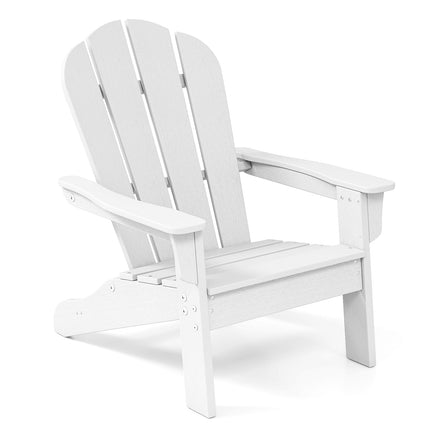 Costzon Kids Adirondack Chair Set of 1/2/4, All-Weather HDPE Patio Chair with Armrests