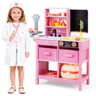 Costzon Kids Wooden Doctor Playset Medical Activity Center Toy Set