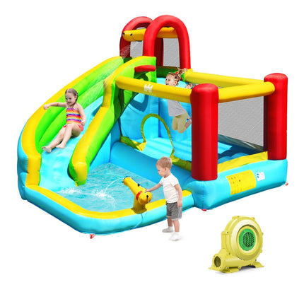 BOUNTECH Inflatable Water Slide, Bounce House Water Slide for Kids Outdoor Fun