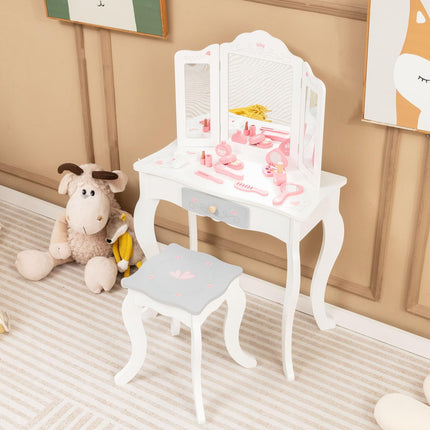 Costzon Kids Vanity Set