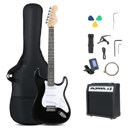 Costzon 6 String Electric Bass Guitar with AMP 39” Full Size Beginner Bass Guitar Kit