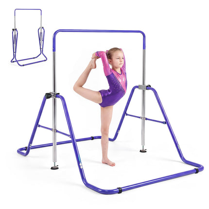 Costzon Expandable Gymnastics Training Bar, Folding Gymnastics Bar