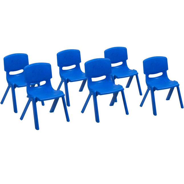 Costzon Plastic Stackable School Chairs, Kids Learning Chairs with 11 inch Seat Height