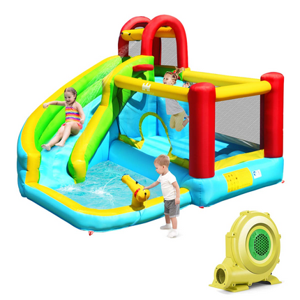 BOUNTECH Inflatable Water Slide, Bounce House Water Slide for Kids Outdoor Fun