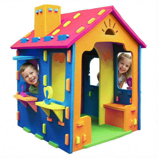 Costzon Playhouse EVA Foam Kids Indoor Cottage Playground