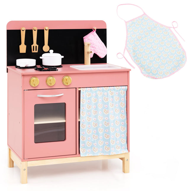 Costzon Kids Wooden Kitchen Playset